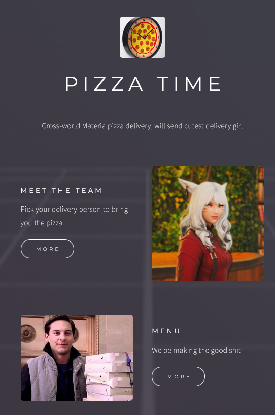 saigeofseasons's tweet photo. I got real bored on FFXIV so I ordered a pizza off party finder
It even came with a kids toy I'm fucking stoked as https://t.co/DJEpKXW7Us