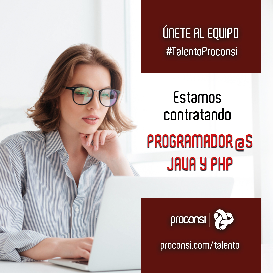 proconsi's tweet image. 🔈 ¡Ampliamos equipo! ¿Programas en 𝗝𝗮𝘃𝗮 o en 𝗣𝗛𝗣? 👨💻👩💻Consulta nuestra nueva oferta de empleo.
📲 proconsi.com/talento
✉️ rrhh@proconsi.com
#java #php #programadorphp #programadorjava #programadores #ofertaempleo #empleo #trabajo #leonesp