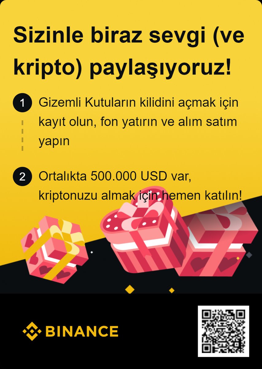 #Binance bu Sevgililer Gününde 500.000 USD değerinde kripto dağıtıyor! Tek yapmanız gereken aşağıdaki linkten kayıt olmak. Bol kazançlar

binance.com/tr/activity/re… 

#kripto #kriptopara #kriptohaber #crypto #Bitcoin #BTC #altcoin #metaverse #BORSA #finans #eth #ethereum #nft