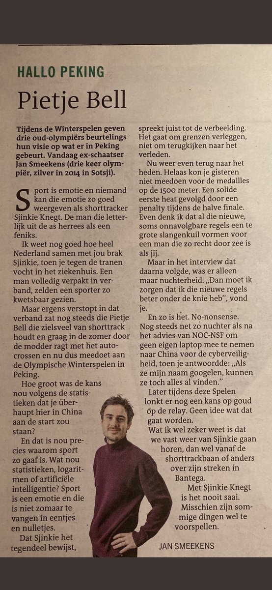 Voor de <a href="/lc_nl/">Leeuwarder Courant</a> mag ik stukjes schrijven over deze spelen. Vandaag over <a href="/sjinkieknegt/">Sjinkie Knegt</a>