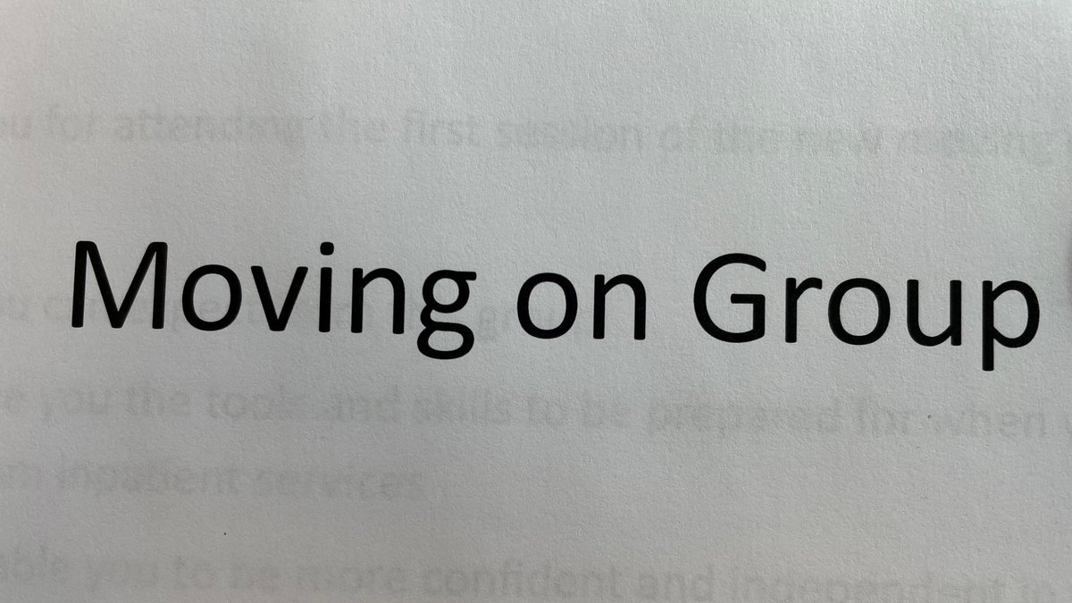 Today we had the first session of our new Moving on Group. We are really looking forward to delivering this group to our service users each week, covering a range of topics which will give them more confidence and independence for when their in the community! #skills #movingon