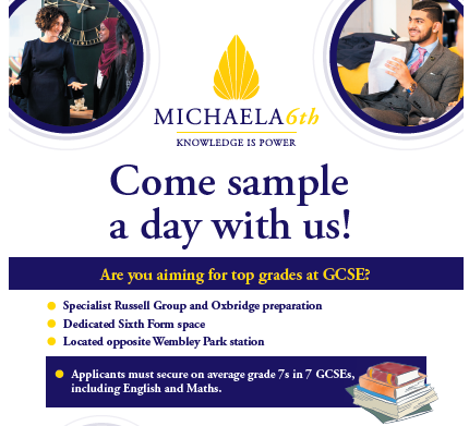 Michaela Sixth Form tweet media