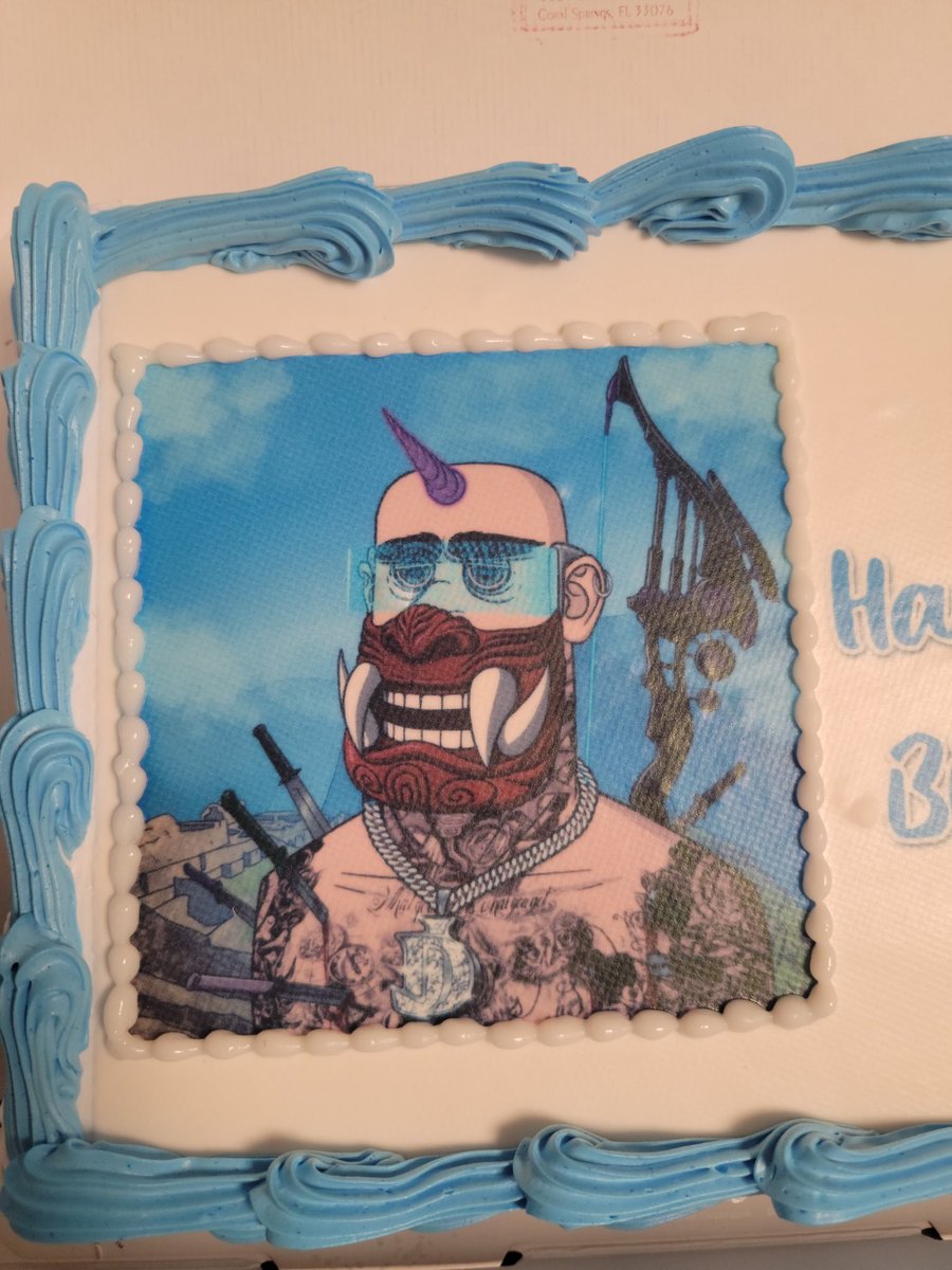 ArtNOPEofficial's tweet photo. #JungleDestroyers birthday cake from our @angryapesunited community member😋 Looks yummy! #NFTcake

#NFT #NFTcommunity #birthdaycake https://t.co/3d2Dol98EO