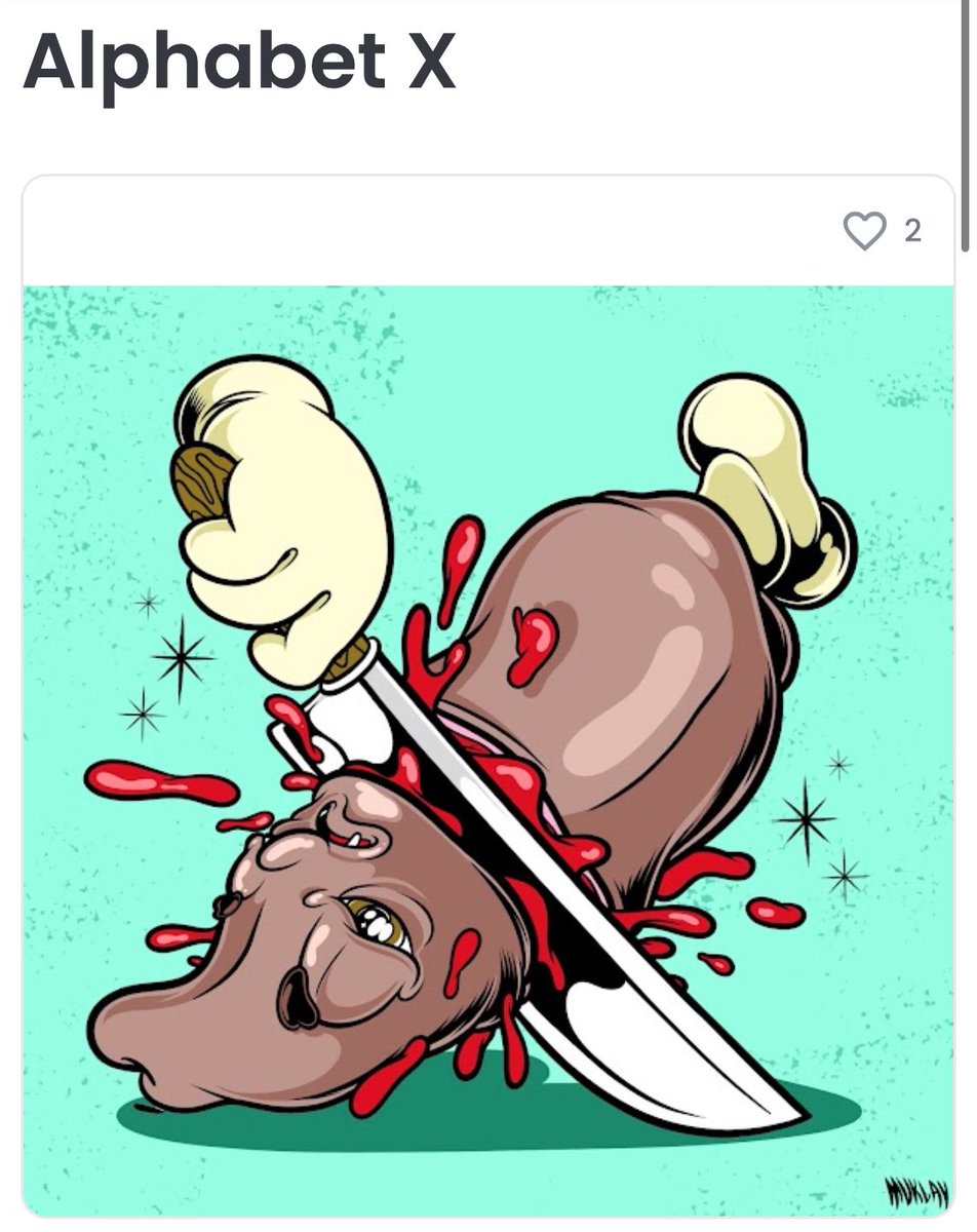 muklay_'s tweet image. “ x “ by @drawweirdthingz 
.
opensea.io/collection/wei…
.
#alphabet #typograph