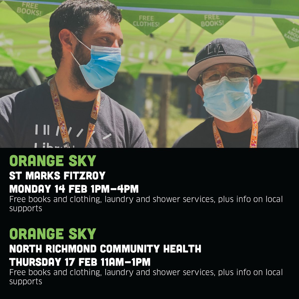 YarraLibraries's tweet photo. Want to get out and about in February? Come and meet us at one of our outreach events this month ☀️
Join us and our friends: Ask Izzy, @Thread_Together, @OpnTbl, @OrangeSkyAU, @Cultivating_Com & BANH INC.
#LibrariesChangeLives #ThisLibraryDelivers #YarraLibraries #Community https://t.co/nd01PoB9Ko