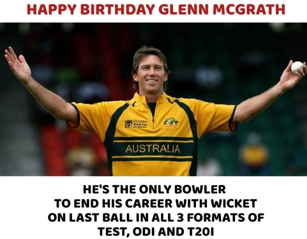 Happy Birthday Glenn McGrath      