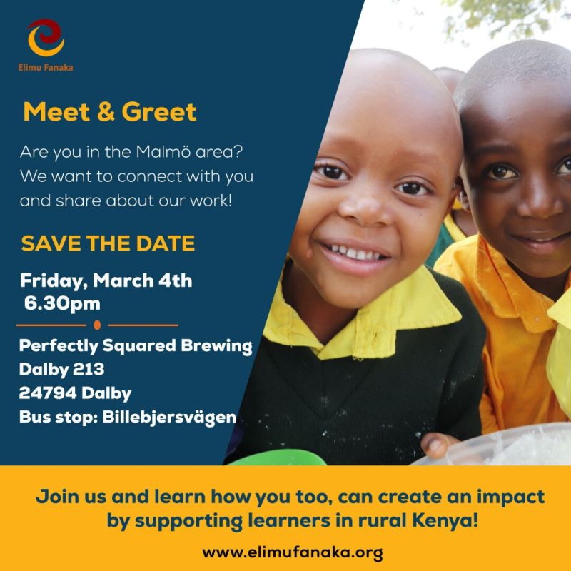 elimufanaka's tweet photo. Hey, are you in the #Malmo area? We would like to connect with you🥳 Save the #Date #Time and #Venue
You can learn more about our projects here: https://t.co/zoKjvC3Amf.
#QualityEducationForAll
#BooksDriveCampaign
#JengaLibraryna10Bob
#CommunityDevelopment
#ElimuFanaka https://t.co/Eh3SxgmSh2
