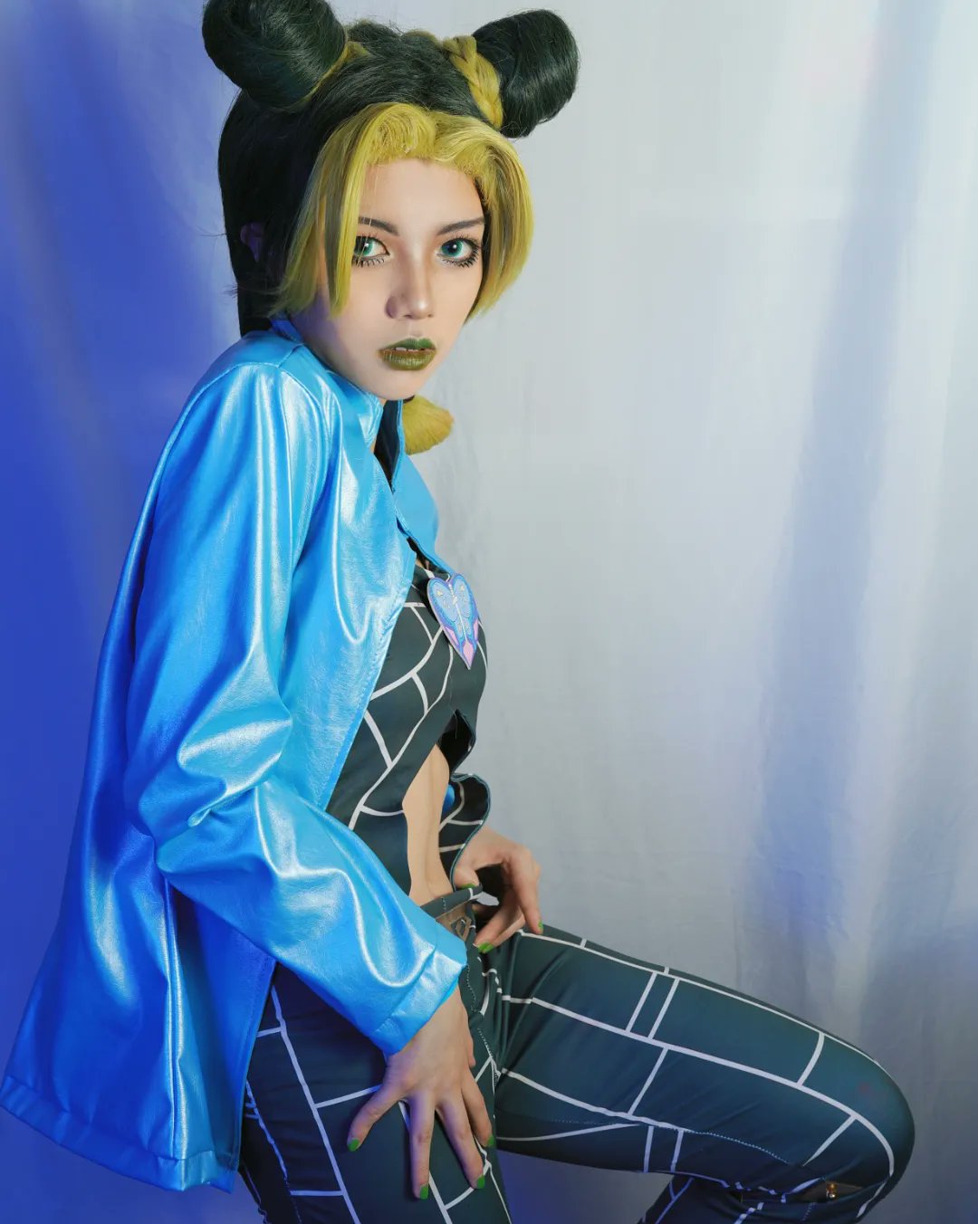 ファッションデザイナー JOJO石の海空条徐倫コスプレウイッグセット済み （空条徐倫 コスプレウィッグ