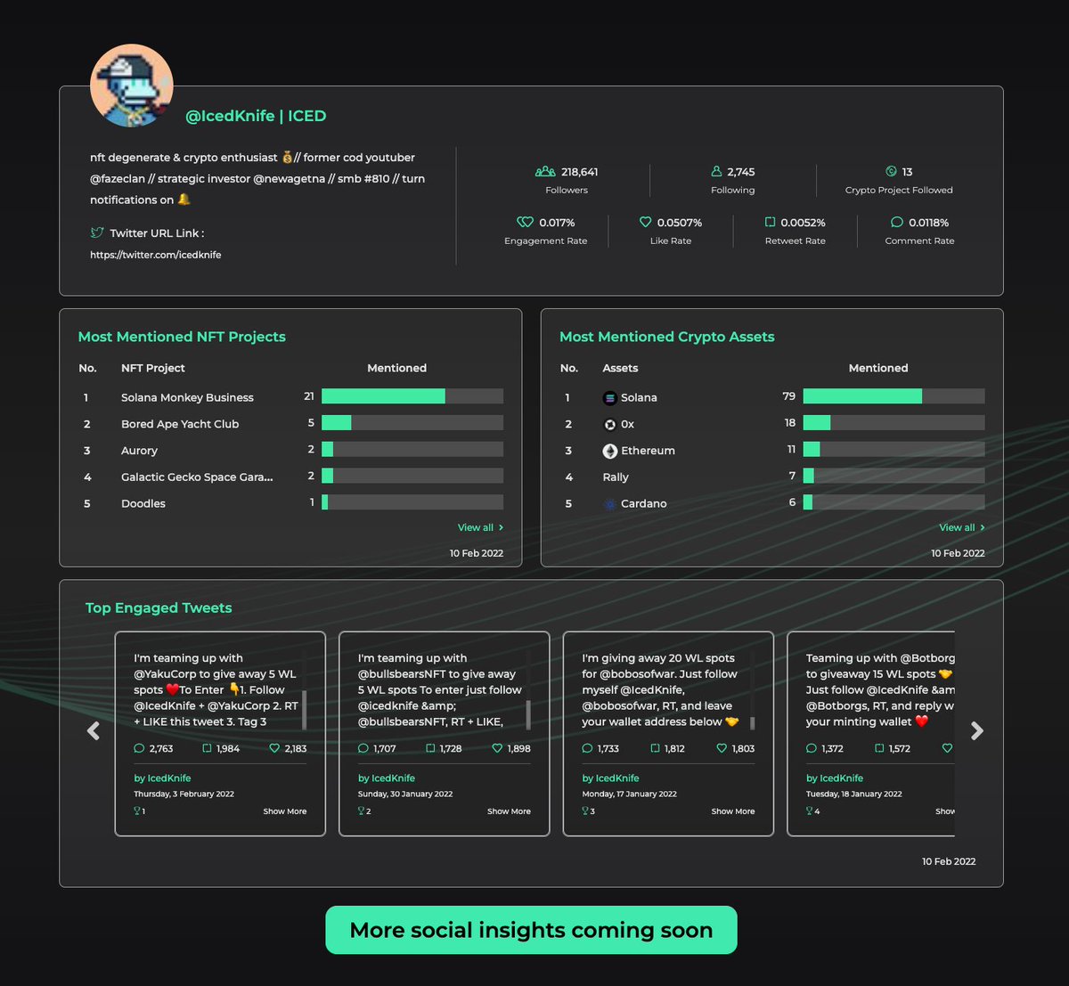 Did someone say $HAWK token and NFT utility?

AI-driven social signals for NFT &amp; Web3, coming right up 🧑‍🍳

Drop by our Discord for beta access of Hawksight Social

<a href="/HawksightCo/">Willie Francis</a> <a href="/IcedKnife/">Iced</a>