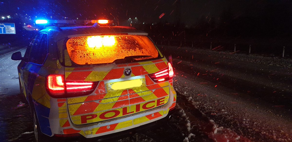 PSOSEastRen's tweet photo. Driver very lucky tonight to be uninjured after a crash on the M77 near J5 tonight. Its not always safe to drive at the speed limit. Drive to the conditions and get home safe.
Driving isn't a Winter Olympic sport.
#TheGlasgowTraffic #RPWest #DriveSafeHomeSafe https://t.co/oSjTDoWsJl