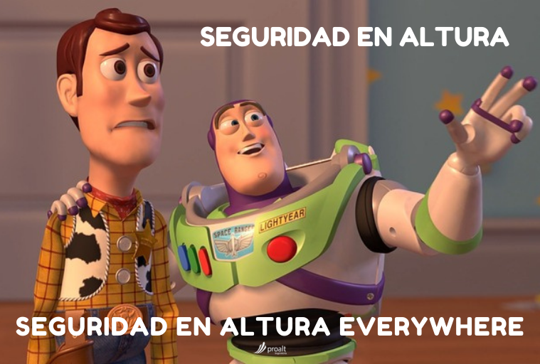 proalting's tweet photo. ¡Buenos días!

Vamos con un #MemePRL para animar esta mañana de jueves 😉

La cara de Woody lo dice todo, y es que hace falta más seguridad en altura, la seguridad en altura está por todas partes ⬇️ https://t.co/SHurENQi97