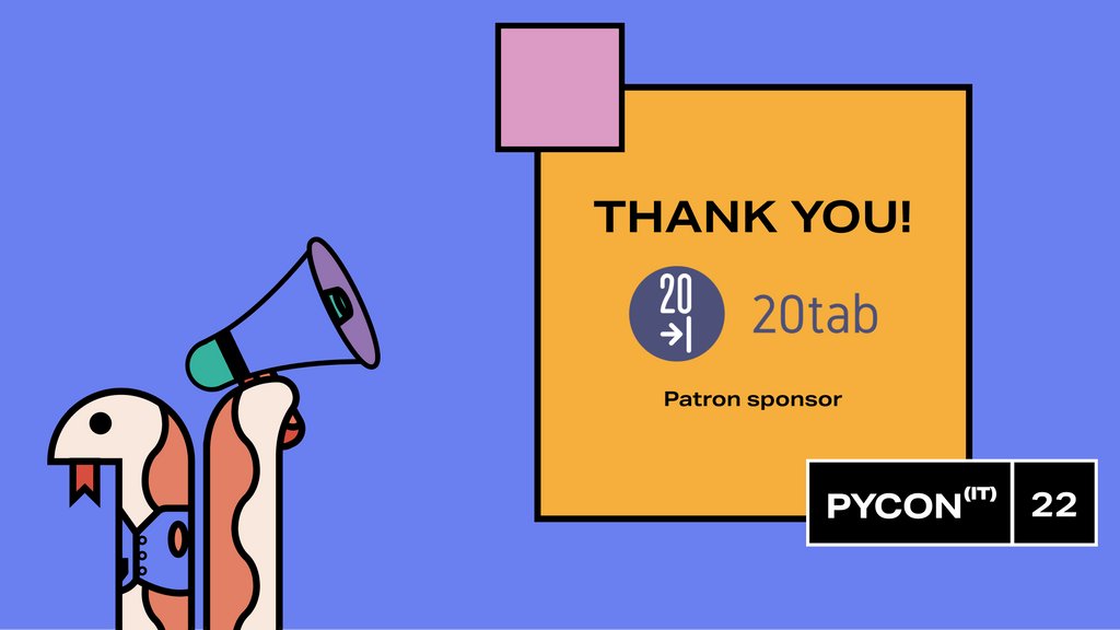 PyCon Italia tweet media