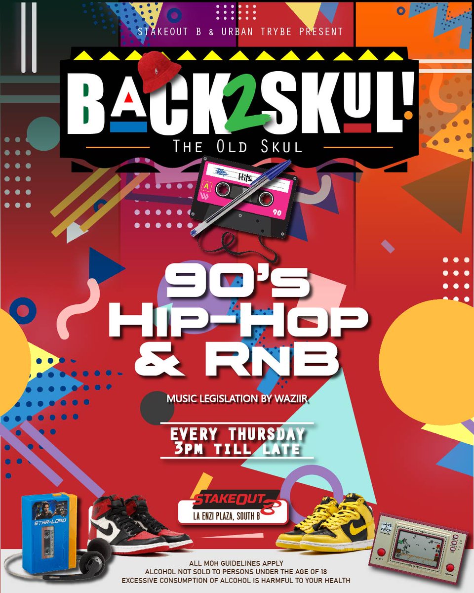 urbantrybe254's tweet photo. This and every Thursday, we take you #Back2Skul with the #StakeoutThrowback at Stakeout B, La Enzi Plaza, #SouthB, featuring the best of #90sHipHop &amp; #RnB with @bwanawaziir on the decks!

It's gonna be 🔥🔥🔥!

See you all in Skul!

#UrbanTrybeEntertainment 
#DiscoverFreedom https://t.co/ljAxZWYd3L