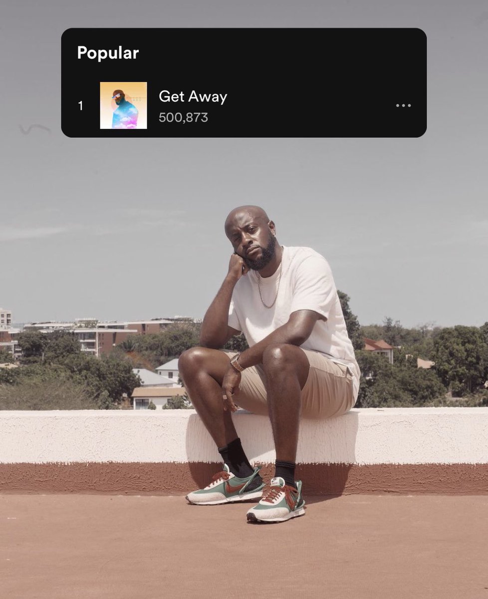 Much love to everyone streaming the music. Get Away just hit half a million on Spotify. Grateful 🙏🏾❤️

open.spotify.com/artist/2OAEsMv…