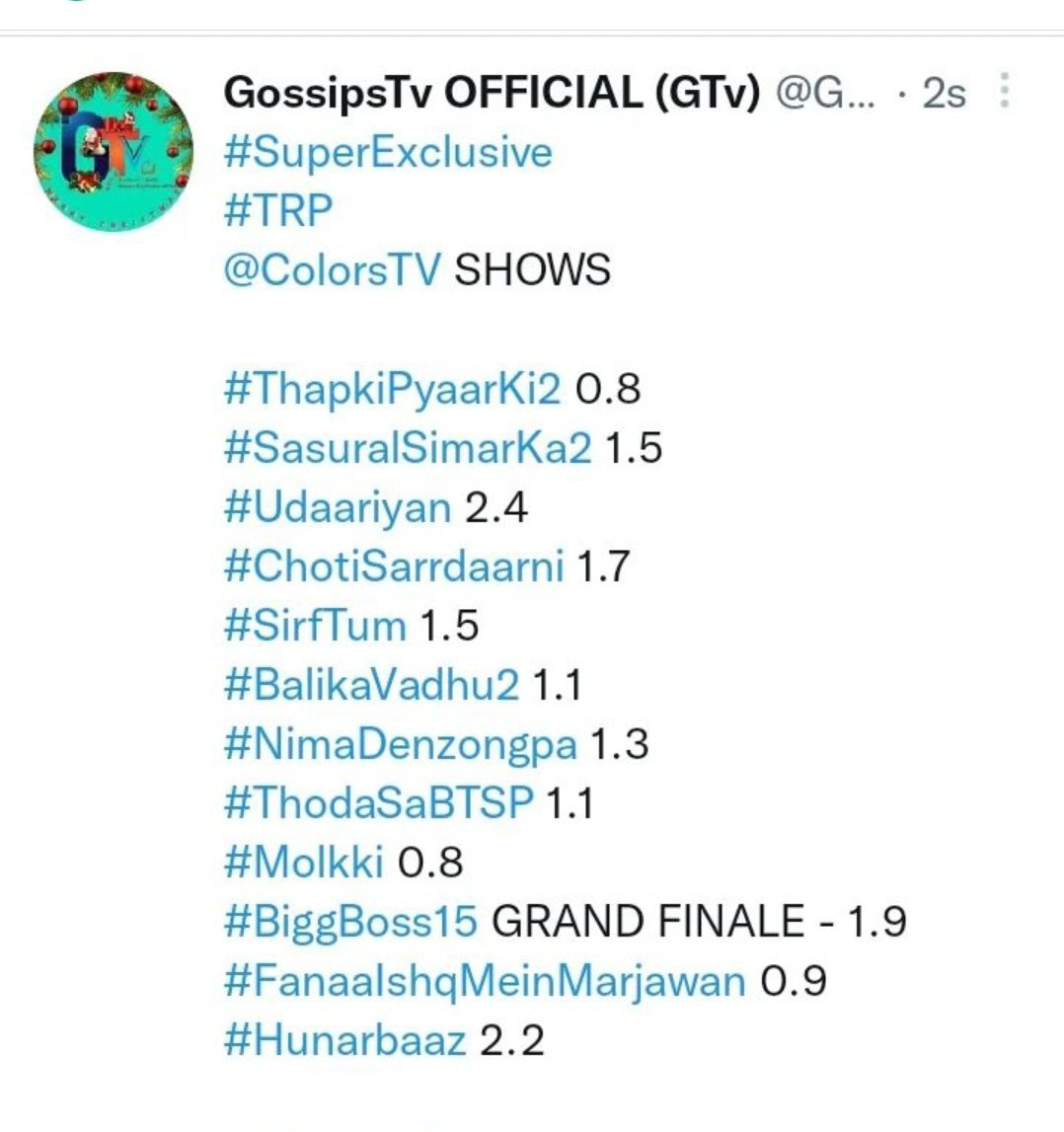 NikhilDagar141's tweet photo. Wow vase logo ki live mai 100k+ log hote hai lakin finale ki trp bhi nhi aayi #bb15 ki  

#bb15 finale trp -  1.9 

#bb14 finale trp - 3.2 ( super duperrrr hit ) 

#rubinadilaik #rubiholics #bigboss. #ardh https://t.co/iCqcN1nGwF