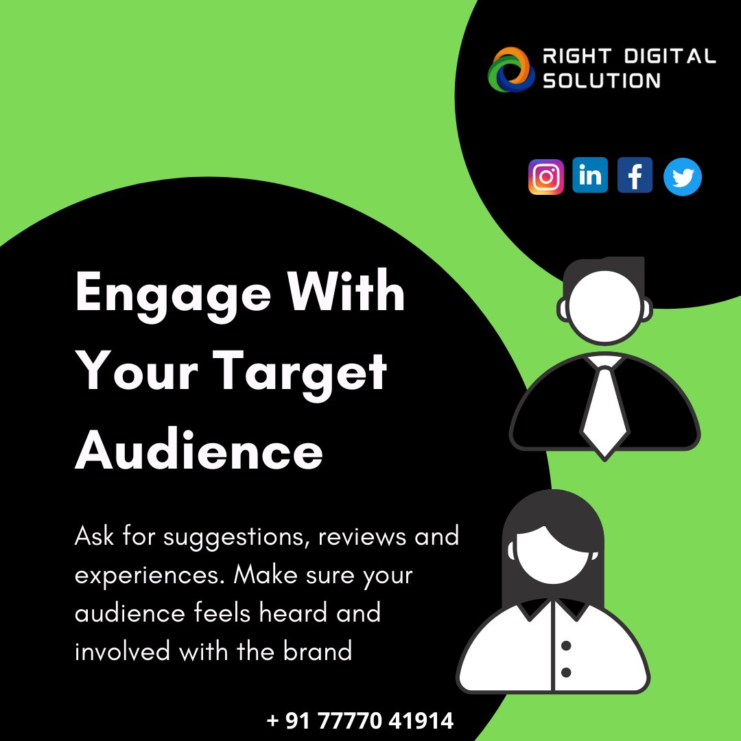 RightDigitalSo1's tweet photo. Engage with your target audience.
#digitalmarketingagency
#marketing #solutions #rightdigitalsolution #earn #expandbusiness #business #new #branding #service #advertising #digitalmarketingexpert #mumbai #panindia #internetserviceprovider #digitalservices #rightdigitalsolution https://t.co/oDJbCt9Jis
