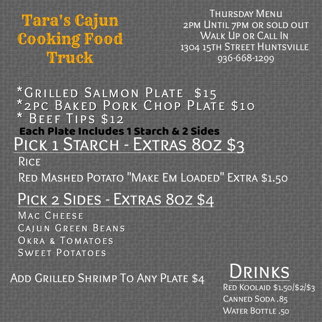 TarasCajunCookn's tweet photo. 2pm - 7pm 
Early Arrival Suggested https://t.co/RXzy8ZXEGc
