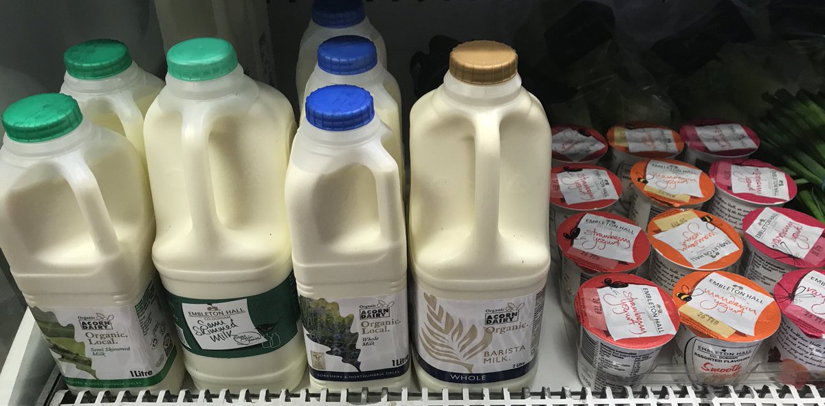Local produce features highly in our little shop selling cream butter milk from <a href="/AC0RNDAIRY/">Acorn Dairy</a> yoghurts and milk from <a href="/HallEmbleton/">Embleton Hall Dairies</a> and cheeses from <a href="/Hattie_Peacock/">Parlour Made</a> <a href="/Laceyscheese/">Simon Lacey</a> <a href="/SwaledaleCc/">Swaledale Cheese Company</a> <a href="/teesdalecheese/">Teesdale Cheesemkers</a> even buy your paper <a href="/teesdalemercury/">Teesdale Mercury</a> 
 #Local 
<a href="/BarnardNews/">Barnard Castle News</a>