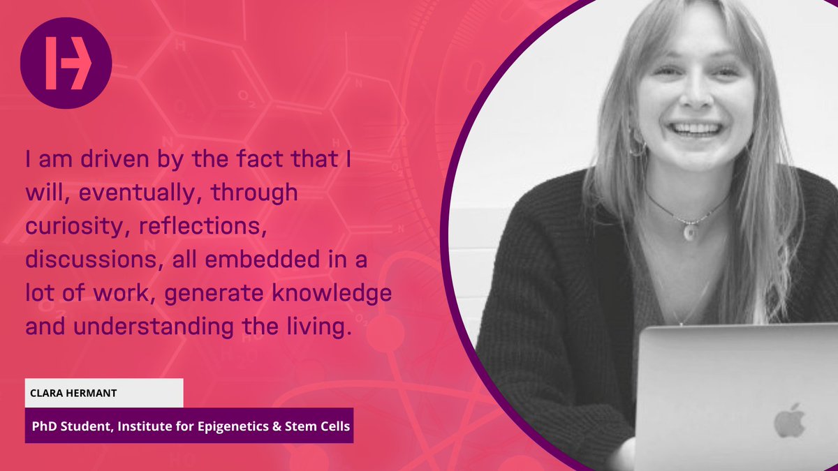 Epigenetics Research at Helmholtz Munich (@epigeneticshmgu) on Twitter photo Happy #InternationalDayOfWomenAndGirlsInScience to you, <a href="/ClaraHermant/">Clara Hermant</a>🙌
She is a #PhD in the <a href="/METorresPadilla/">ME Torres-Padilla</a> Lab. She studies how transposable elements in the genome, long described as parasitic, are transcriptionally regulated during early development.
#HelmholtzMunichWomen Happy #InternationalDayOfWomenAndGirlsInScience to you, <a href="/ClaraHermant/">Clara Hermant</a>🙌
She is a #PhD in the <a href="/METorresPadilla/">ME Torres-Padilla</a> Lab. She studies how transposable elements in the genome, long described as parasitic, are transcriptionally regulated during early development.
#HelmholtzMunichWomen
