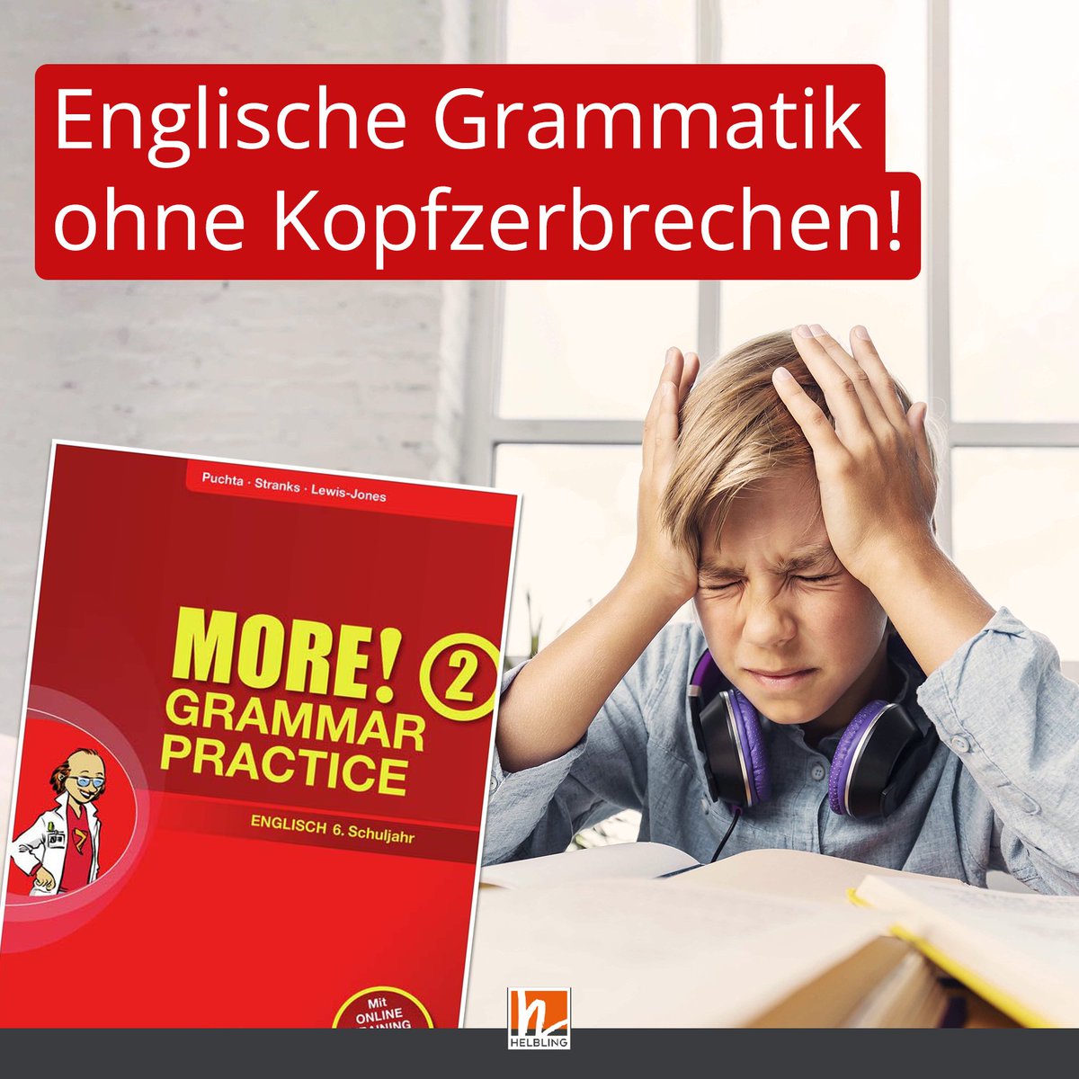 helbling_at's tweet photo. ❓ Die englische Grammatik bereitet hier und da noch Kopfzerbrechen? Kein Problem, denn MORE! Grammar Practice liefert Übungen zu allen Grammatikthemen des Schulbuchs: https://t.co/5AmbrFNYf0

#helblingverlag #englischunterricht #grammarpractice #grammatik #twitterlehrerzimmer https://t.co/YVRWMduAzB