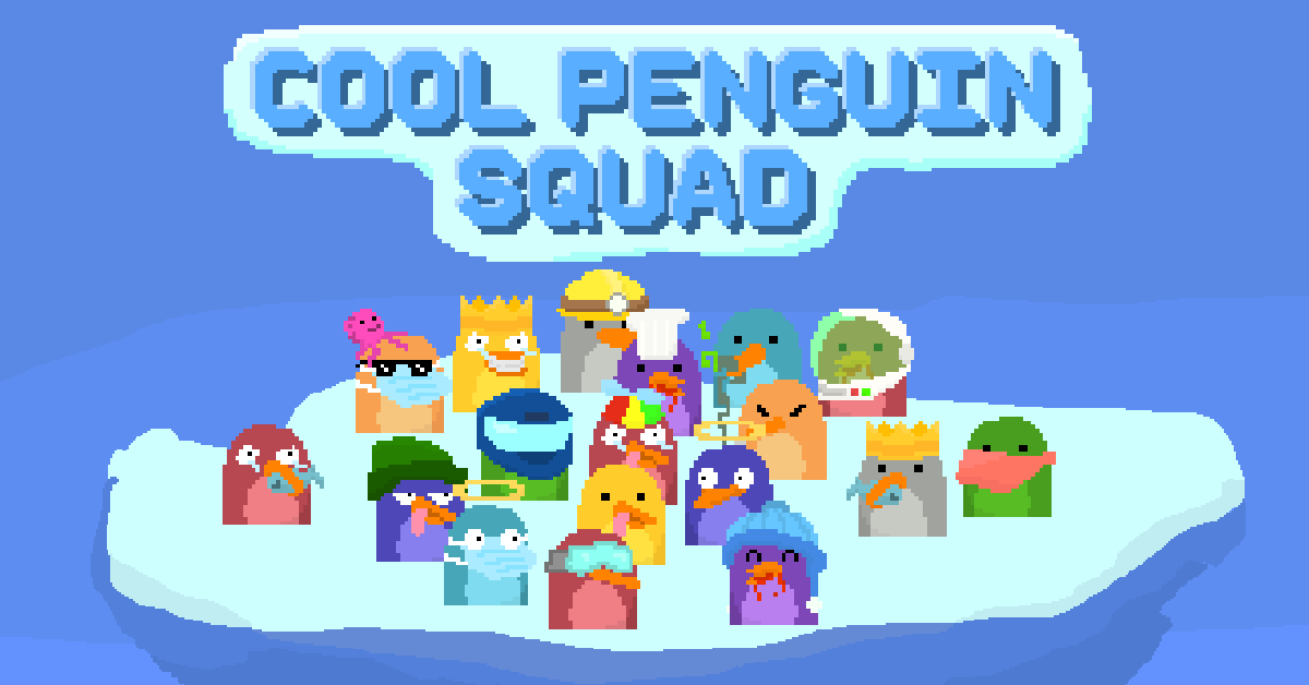 CoolPenguinSqd's tweet photo. Less than 5 days till PUBLIC MINT...🗓️

Penguins... are you ready for #PenguinWarz?😎🥊💥
Mint will be live on https://t.co/4wzcqLz4MV🐧

Penguin army RT THIS!🥰

#NFTdrop #NFTGame #NFTGaming #Solana #SolanaNFTs #Sol #Bitcoin https://t.co/OJX5Rsimmu
