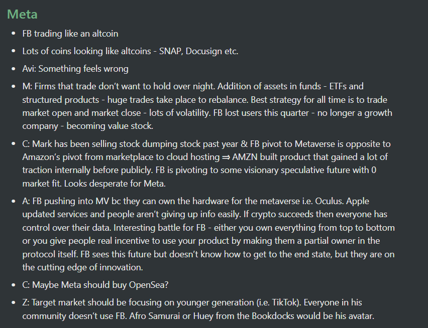 analyticalali's tweet photo. Untitled Crypto Podcast, episode 2: Notes 

This really does feel like my crypto familia - what an awesome group of gigabrains! @blknoiz06 @Melt_Dem @AviFelman @cobie 

>  Wormhole Hack
> Meta / FB
> NFT sentiment
> Sifu
> Markets &amp; "Decorrelation"
> Ethereum &amp; @blknoiz06 

👇 https://t.co/b26SZoQisu