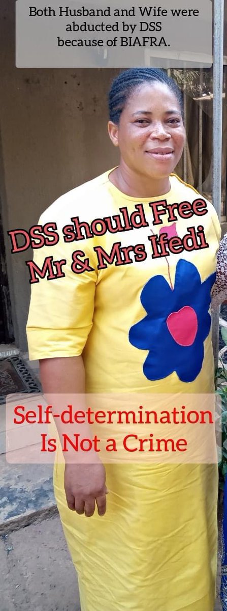 ChinasaNworu's tweet photo. Mr &amp; Mrs Ifedi  Sunday are still in DSS headquarter Abuja since November 2021, They were arrested in Enugu state because of Biafra agitation. They're subjected to torture, Solitary confinement, and not allowed anyone to visit them including the lawyers.
#FreeAllDetainedBiafran https://t.co/FPf8RKaivz