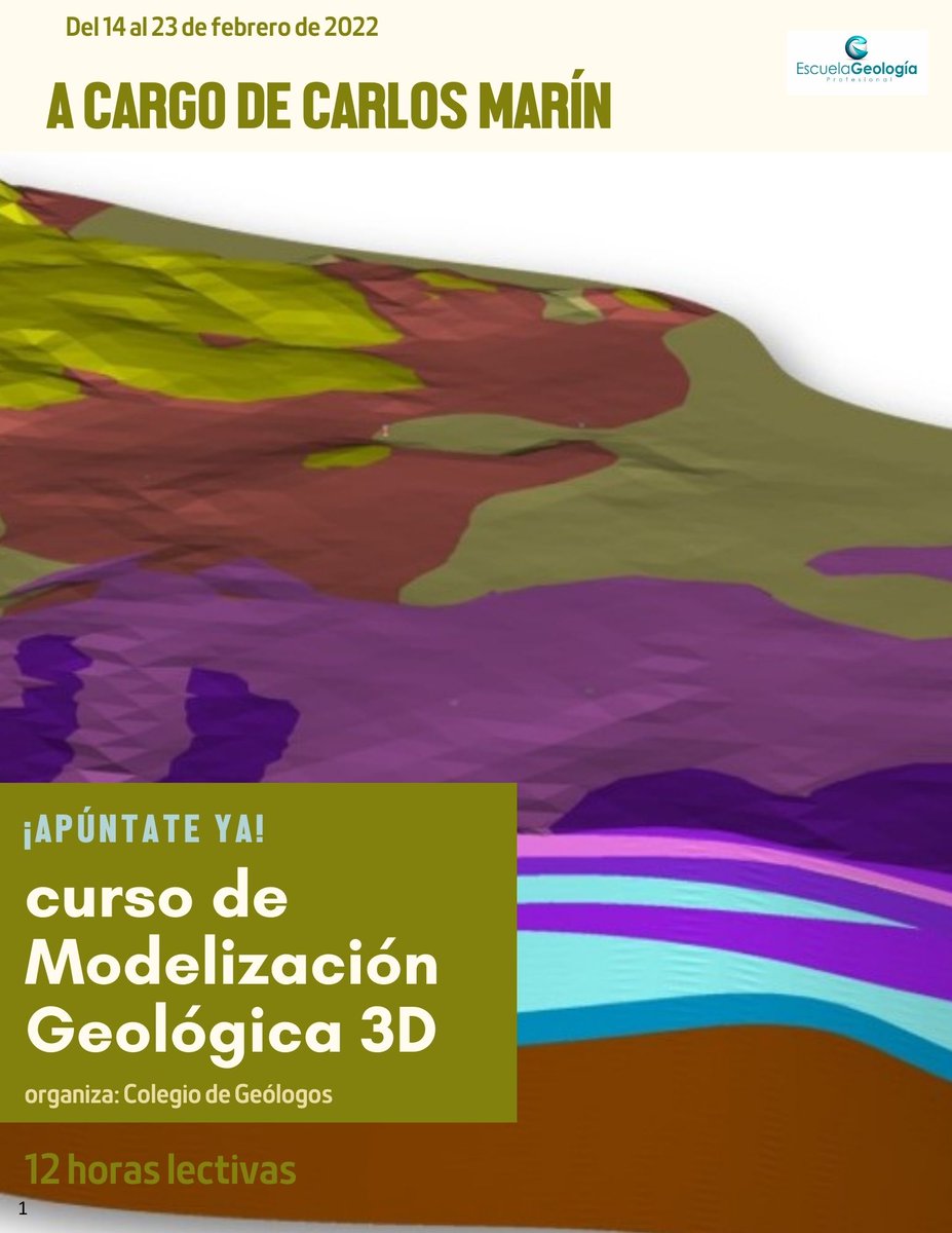 cgeologos's tweet photo. Si quieres formar parte de la nueva generación de geocientíficos debes familiarizarte con las nuevas herramientas que usa la industria. Así que, ¡apúntate al #curso de #Geomodeller y no te quedes atrás! #formación #empleo #3D #curso #modelización👉 https://t.co/BjKROhsQM3 https://t.co/5WTuMYx8Ce