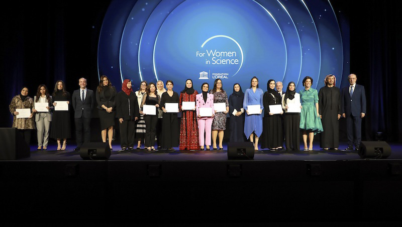 To mark the International Day of Women and Girls in Science, #FondationLOréal and <a href="/UNESCO/">UNESCO 🏛️ #Education #Sciences #Culture 🇺🇳</a> hosted the first For Women in Science Young Talents Awards Ceremony for MENA. Among the honorees are two scientists from #Qatar, #DrNuraAdamMohamed and #ArijYehya. 

 bit.ly/3HGCGRD