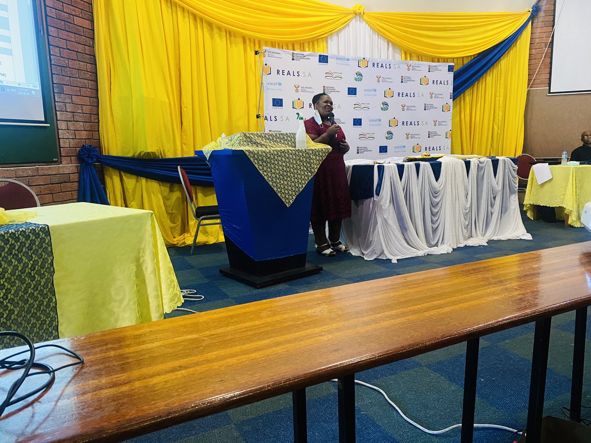 The_NECT's tweet photo. #RealsSA advocacy and planning now taking place at Mtata Teacher Education Center(TRINSET) along side @DBE_SA @UNICEF_SA and @The_NECT https://t.co/1BeDL5sll6