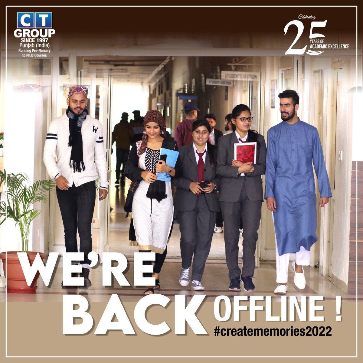 CTGroupshahpur's tweet photo. Excitement awaits as students bring  Cheers and Life back into campus after a long COVID -19 induced Gap.

#comeback #welcome #students #backwithbang #CTG #weareback #offline #creatememories 2020 https://t.co/ZeTGVLsPQz