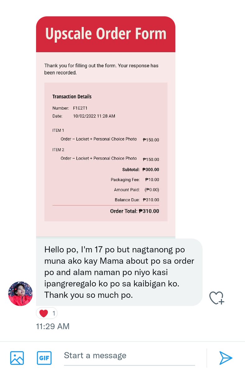 upscale_prem's tweet image. We finally got 1 order! 🤩 We are so happy for this, thank you so much for filling out our form ╰(⸝⸝⸝´꒳`⸝⸝⸝)╯ we will surely update when your order is now ready~