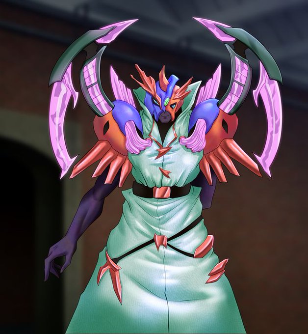 今月の作品に登場するマーゴ
エプス=バリガ
上級マーゴなのだが戦闘力がそれほど高くない、
しかし自分の体を改造する事に躊躇いが無いので複数の能力を持っている。

女性のある部位に執着のあるカルミアが一番嫌いなタイプのマーゴである。 