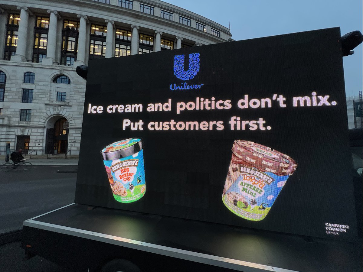 On Unilever results day we urge the company to tell Ben and Jerry’s to get back into its tub.
