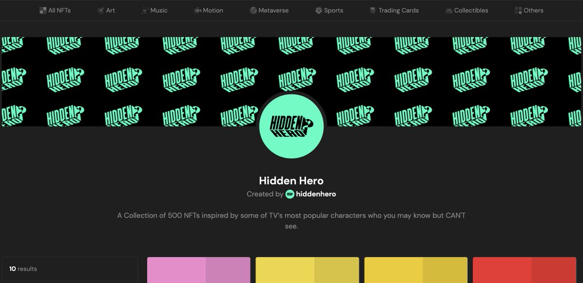 Great News Hidden Fam!

Our first 10 Hidden Hero's are now live &amp; ready to be owned!

1 LUCKY Holder will be airdropped another Hidden Hero completely FREE

Available on the <a href="/realSologenic/">Sologenic</a> NFT Marketplace
sologenic.org/nfts/rppveTGDg…

#SOLO #XRP #SOLOGENIC #NFT #XRPCommunity