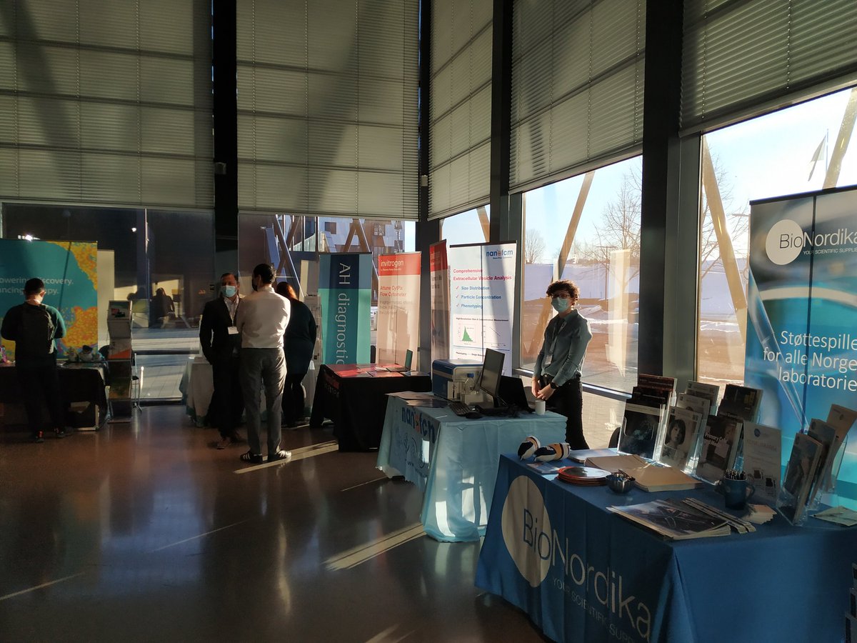 IdunRein's tweet photo. Proud to present the Exhibition area of The Nordic Flow Cytometry Meeting 2022! #NFCM2022 #NFCF #DSFCM #SFFF @NordicBioSite @CytekBio @thermofisher @fluidigm @BCILifeSciences @BDBiosciences @miltenyibiotec @Nano_FCM @Proteintech @JonasHaugs @KanutteH @EngerMarianne https://t.co/YMzwggoIXz