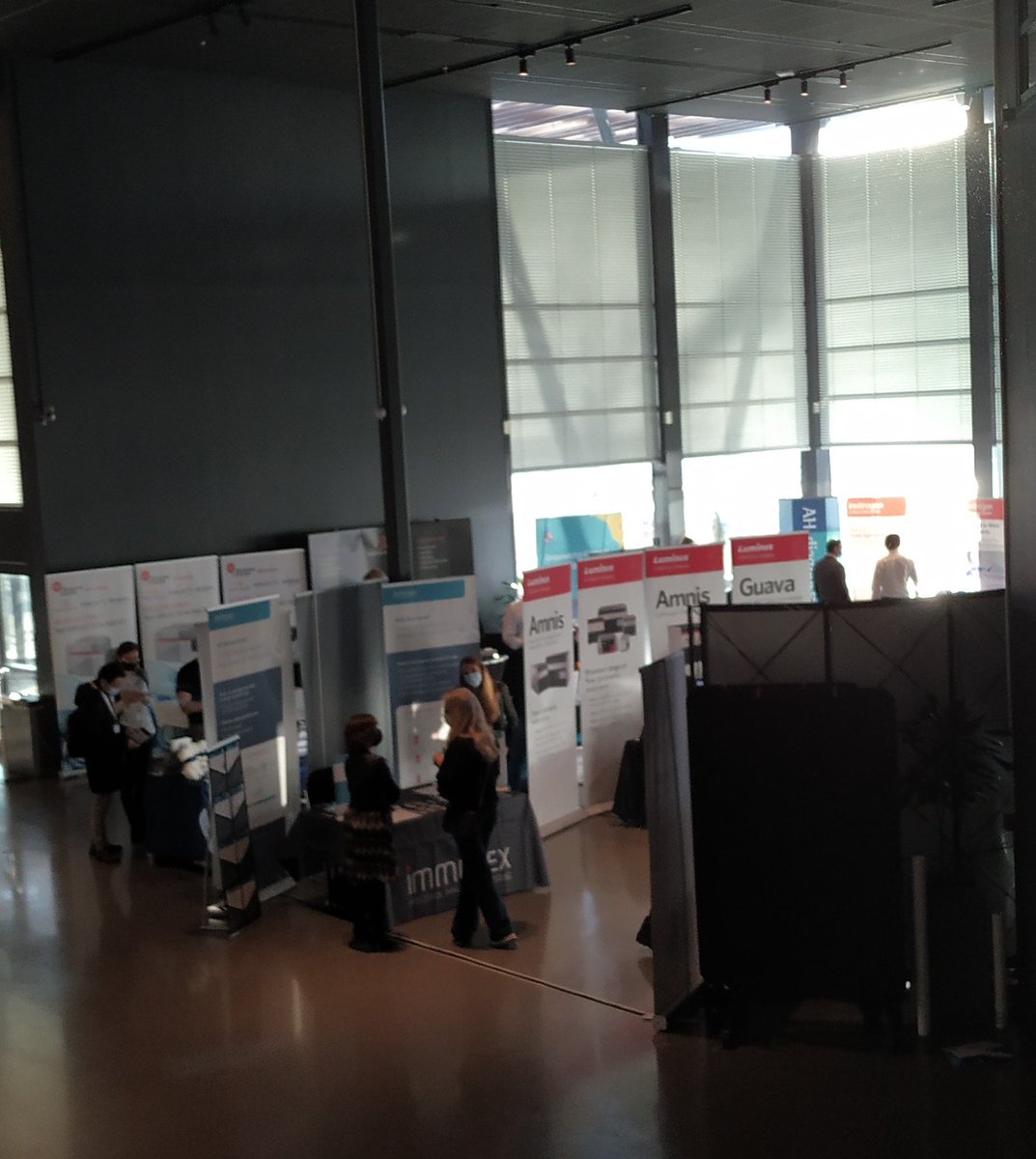 IdunRein's tweet photo. Proud to present the Exhibition area of The Nordic Flow Cytometry Meeting 2022! #NFCM2022 #NFCF #DSFCM #SFFF @NordicBioSite @CytekBio @thermofisher @fluidigm @BCILifeSciences @BDBiosciences @miltenyibiotec @Nano_FCM @Proteintech @JonasHaugs @KanutteH @EngerMarianne https://t.co/YMzwggoIXz