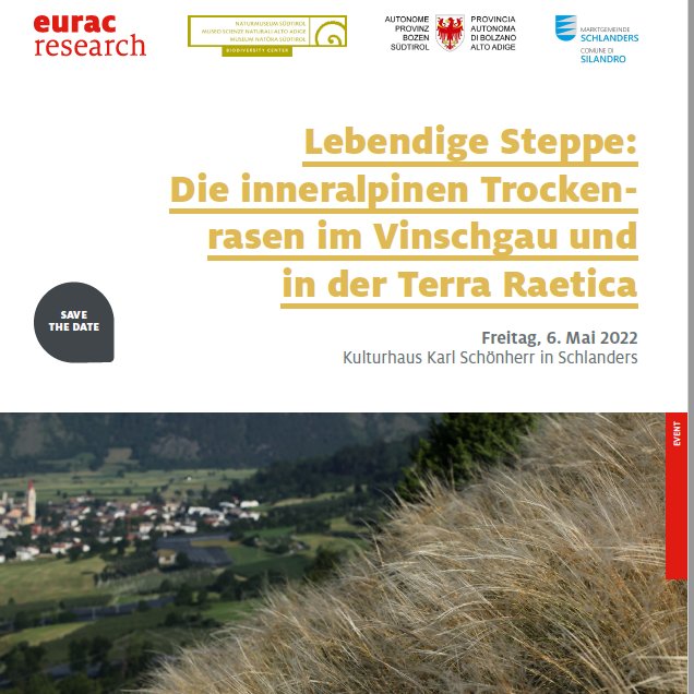 Platform Biodiversity South Tyrol (@platformbiodiv) on Twitter photo Save the date! Symposium on #drygrasslands in the #Vinschgau valley and in the #TerraRaetica! <a href="/EuracAlpine/">Alpine Environment - Eurac Research</a> <a href="/EURAC/">Eurac Research</a> @pippodemontana @antisophista <a href="/AndreasHilpold/">Andreas Hilpold</a> <a href="/NiedristG/">Georg Niedrist</a> @m_steinwandter #SouthTyrol #Natura2000 Save the date! Symposium on #drygrasslands in the #Vinschgau valley and in the #TerraRaetica! <a href="/EuracAlpine/">Alpine Environment - Eurac Research</a> <a href="/EURAC/">Eurac Research</a> @pippodemontana @antisophista <a href="/AndreasHilpold/">Andreas Hilpold</a> <a href="/NiedristG/">Georg Niedrist</a> @m_steinwandter #SouthTyrol #Natura2000