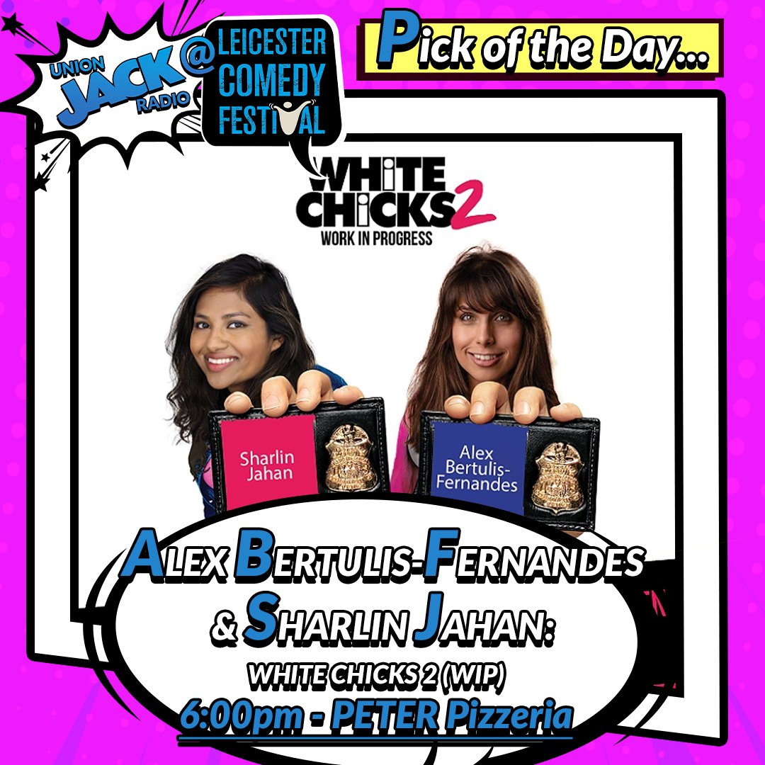 <a href="/LeicsComedyFest/">Leicester Comedy Festival</a> is calling, but what's it telling you to go and see? 🤔

Our Pick of the Day is <a href="/alexbertanades/">Alex Bertulis-Fernandes</a> and #SharlinJahan at #PETERPizzeria 👍

🎟️ bit.ly/3HCuqCe