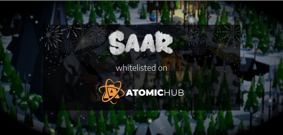 SaaR_nft's tweet photo. 🎉Congrats, SaaR was whitelisted by Atomic Hub!🎉

Checkout our collection https://t.co/bMcAIWH3Tq and join our Discord https://t.co/fjWiUdwtqK! https://t.co/UgpOfdFJl6