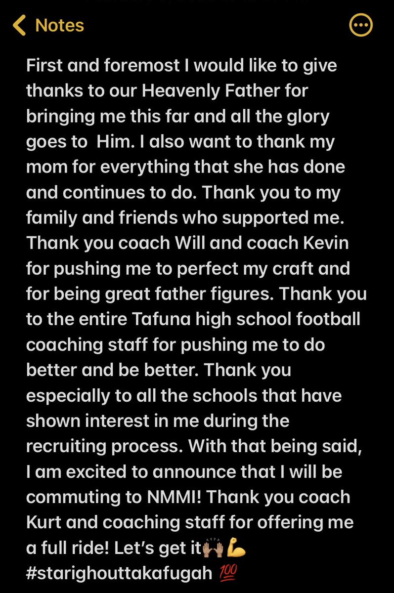 AloaliiM's tweet photo. 110% committed can’t wait to get to work💪🏽💯
@CoachTaufaasau @nmmibroncos 
@coachtkmagalei @TamaSaumaa
#AG2G #broncos https://t.co/apZf6PQwdB