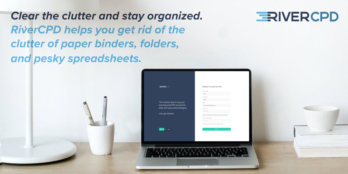 Clear the clutter and stay organized. RiverCPD helps you get rid of the clutter of paper binders, folders, and pesky spreadsheets.
