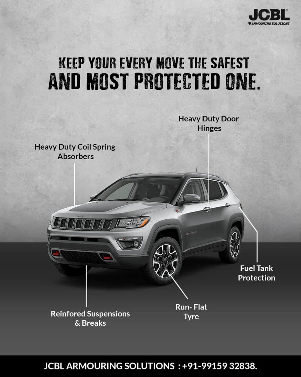 jcblarmoring's tweet photo. At #JCBLArmouringSolutions, we manufacture vehicles that best protect you on your journeys. We equip your car with quality armour fitments that undergo thorough testing.
Visit: https://t.co/mThtaewToE
#ArmouredVehicles #armoured #ArmouredSUVS #bulletproofvehciles #safetravels https://t.co/0v70BOil8v