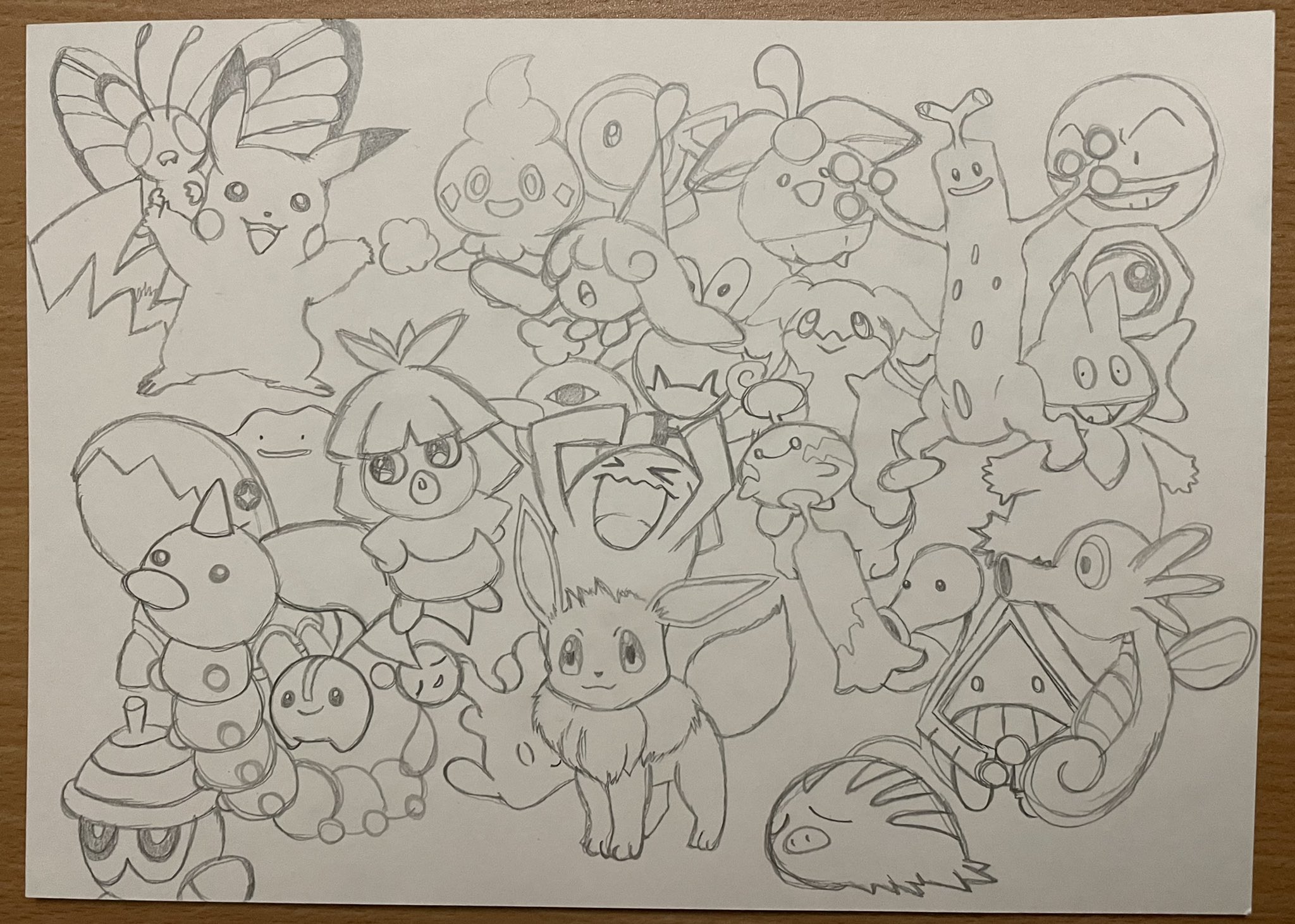 ななし 鉛筆手書きポケモンイラスト 好きなキャラしばり ポケモン 手書き イラスト T Co Zjjeljlw1h Twitter