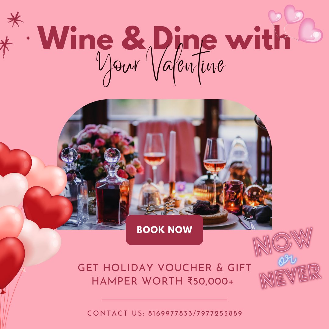 VijayKalose's tweet photo. Guys Hurry Up Grab the Opportunity don't regret it later. It's a golden chance that comes once in a lifetime &amp; Celebrates a lavish Valentine Day to yr partner &amp; makes them blessed to have you
Contact/DM us to know more
#valentineday #valentine #valentinegift #love #romantic https://t.co/iCuxjiCOIZ