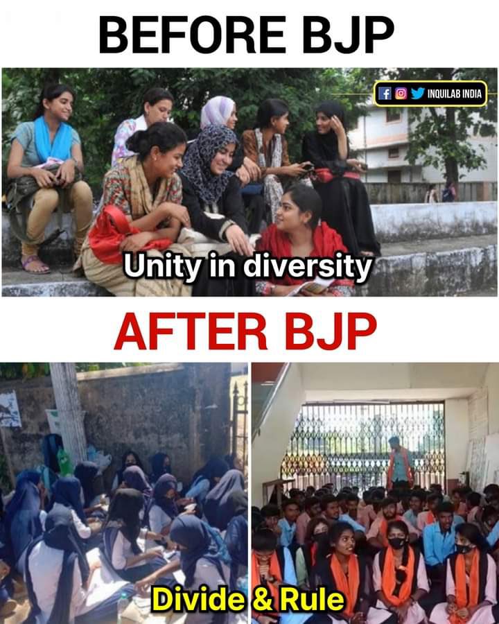 hereiskrish's tweet photo. #HijabBan #HijabControversy #BJP_Divides_India #BoycottBJP https://t.co/B4ofn4J6bl