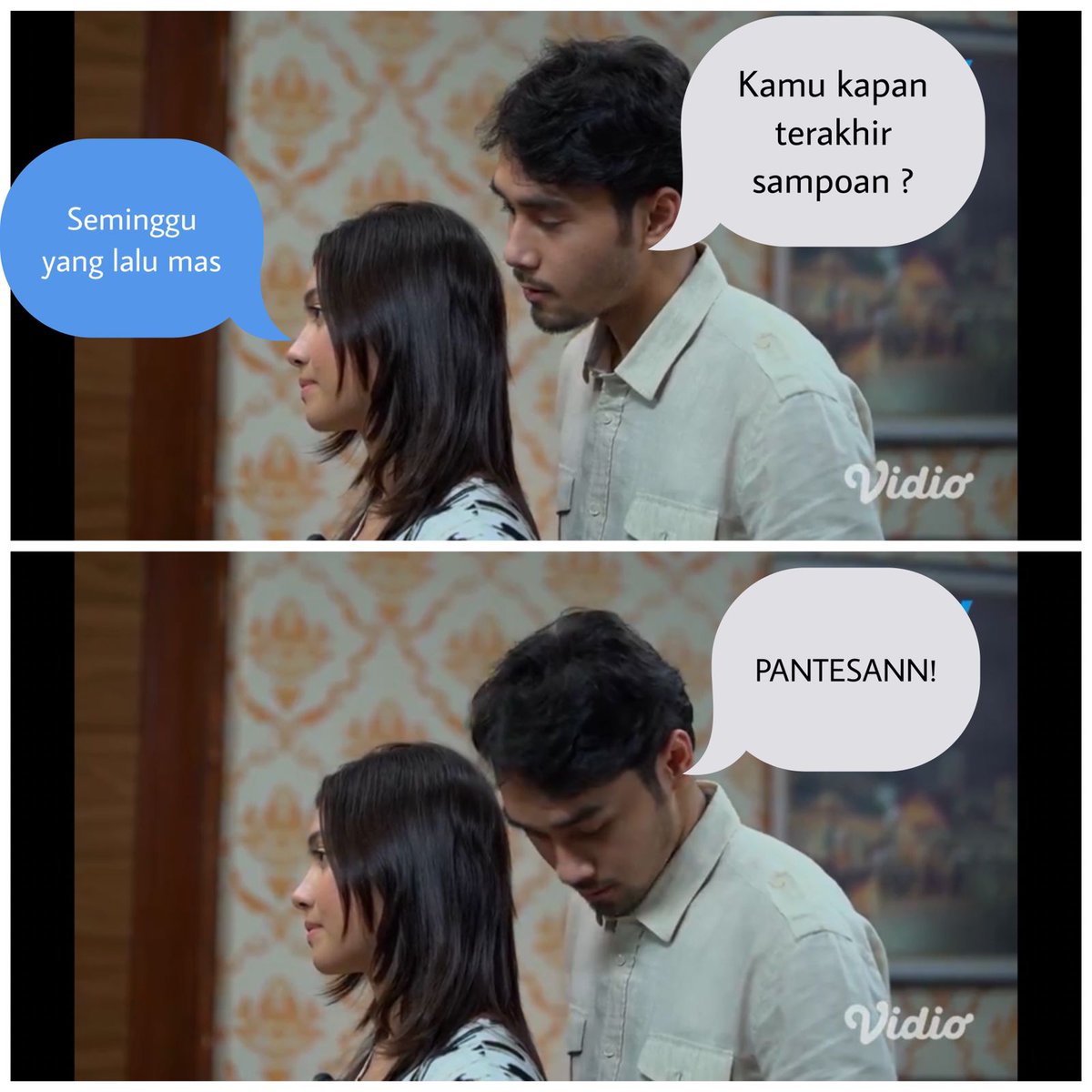 DewiRinduSCTV's tweet photo. Wkwkwk pantes aja bau kabel kebakar🤭🤣
Ada gak guyss temenmu yang kayak gini?😂

Saksikan Sinetron Dewi Rindu Setiap Hari Pukul 19.10 WIB hanya di @SCTV 
#DewiRindu #PelecehanSeksual #KekerasanSeksual #StopKekerasanSeksual https://t.co/Cg10Rj8frF