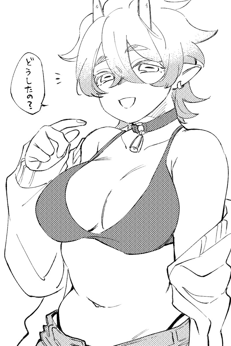 嬉しかったから久々に亜人のおねぇさん描いたら正月太りした 
