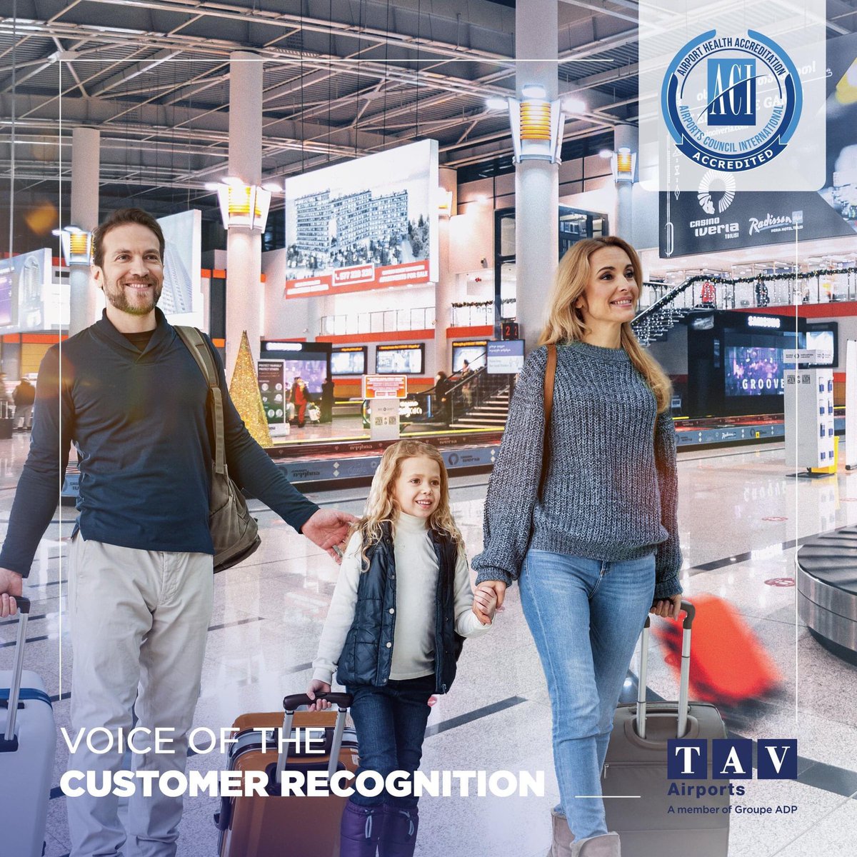 tbilisiairport's tweet image. Tbilisi Airport has been recognized with the @ACIWorld “The Voice of the Customer” certificate, which grants airports that continued to prioritize their customers and remained committed to ensuring that their voice was heard during the COVID-19 pandemic.