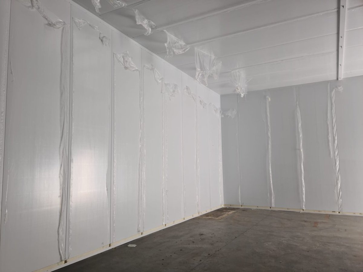 Were Expanding !! Construction has started on building our additional 120 pallet freezer... It's coming along very, very nicely indeed👌👌😀#newfreezer #wereexpanding #frozenfish